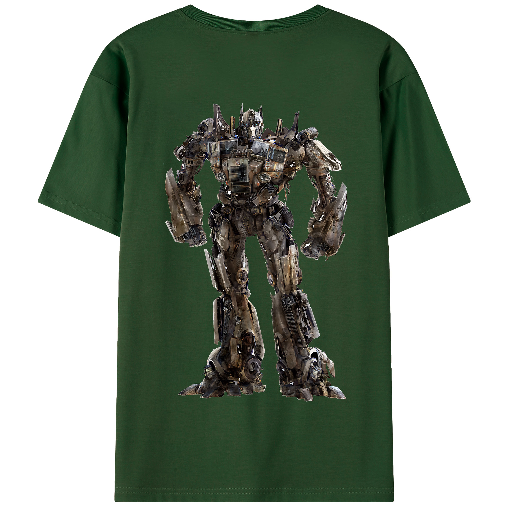 （画像用） Transformers トランスフォーマー 綿100％半袖Tシャツ（背面プリント）